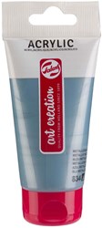 Acrylfarbe metallicblau 75ml kreative Malfarbe Tube Kinder Hobby