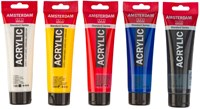 Bruynzeel Acrylfarben Mischset - 5 Farben - 120ml Tuben - Malen-2