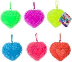 Toi-Toys Schlüsselanhänger Pufferball Herz 7cm Spielzeug Accessoire