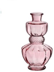 Bellagio vaas glas Ø8,5xH15cm licht roze