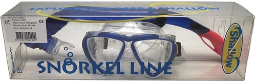 Shallow Duik-SET KID Blauw tr.SILICONE Shallow