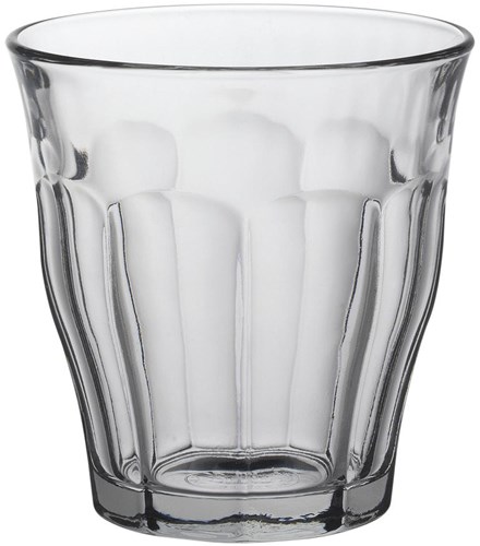 Duralex Wasserglas Picardie 16cl - 6er Set - gehärtetes Glas