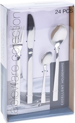 Besteckset 24-teilig Edelstahl multicolor - Excellent Houseware Geschirr