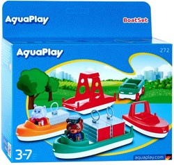 Aquaplay Boot Set - Wasserspielzeug mit Wilma & Bo - 10-teilig