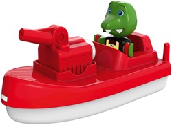 Aquaplay Feuerwehrboot Spielzeug Wasserspaß mit Spritzfunktion für Kinder
