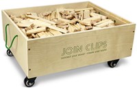 JOIN CLIPS Bauklötze PRO Set - 500 Stück Holzspielzeug