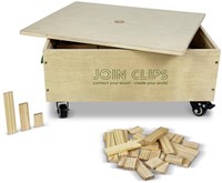 JOIN CLIPS Bauklötze PRO Set - 500 Stück Holzspielzeug-2