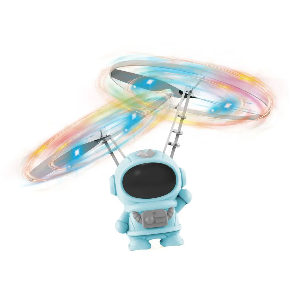 Spectron fliegender Spielzeug Astronaut blau mit LED Beleuchtung