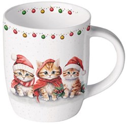 Ambiente Katzen Tasse Porzellan 0,2L Kaffeebecher Geschenk