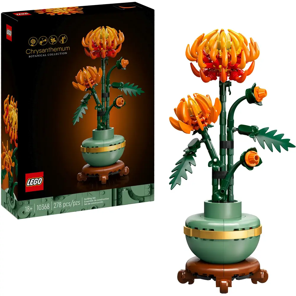 LEGO Icons Chrysantheme Bauset - Blumen Dekoration für Erwachsene
