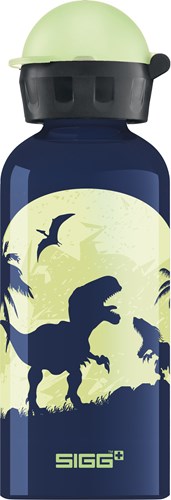 SIGG Trinkflasche Glow Moon Dinos Aluminium 0,4L Blau Kinder-2