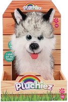 Pluchiez Husky Kuscheltier interaktives Spielzeug mit Leine und Bellen-2