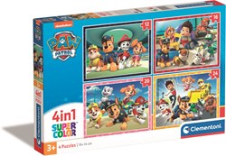 Clementoni Paw Patrol Puzzle 4-in-1 Karton Spielzeug ab 3 Jahren