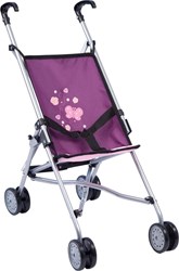 Bayer Chic 2000 Puppenbuggy lila mit Schmetterling und Gurt - Spielzeug