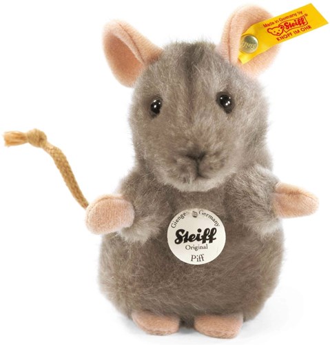 Steiff Kuscheltier Maus Piff grau - Plüschspielzeug 10 cm