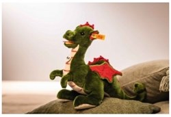 Steiff Plüsch Drache Rocky - Kuscheltier Drache khaki 32 cm Spielzeug