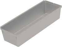 Keeeper Aufbewahrungskorb Pepe 23x8x5cm - silber Kunststoff Schubladeneinsatz