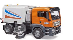 Bruder MAN TGS Spielzeug Straßenreiniger LKW orange