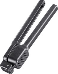 Westmark Knoblauchpresse Küchenhelfer schwarz - extra Griff - Metall - 15 cm