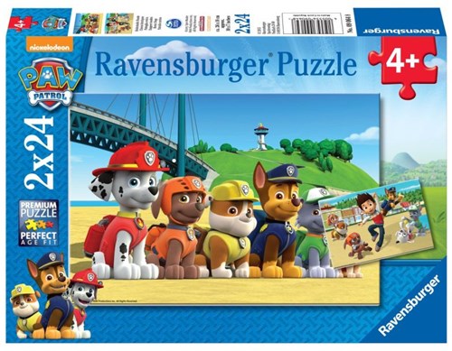 Ravensburger PAW Patrol Puzzle - Heldenhafte Hunde 2x24 Teile Karton
