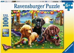 Ravensburger Puzzle Hunde Picknick - XXL Kinderpuzzle 100 Teile Tiere