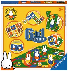 Ravensburger Miffy Spielesammlung 6 in 1 - Klassiker für Kinder