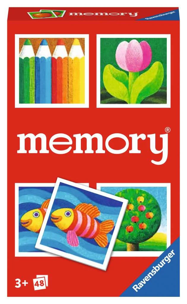 Ravensburger memory Spiel für Kinder - klassisches Merkspiel Karton