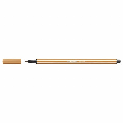 Stabilo Filzstift Pen 68 dunkel ocker Premium Qualität kreativ