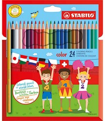 Stabilo Farbstifte Etui - 24 Farben - Buntstift Set