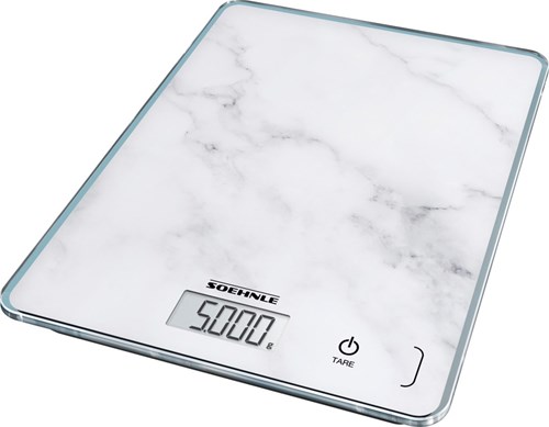 Leifheit digitale Küchenwaage Marmoroptik - bis 5 kg - präzise