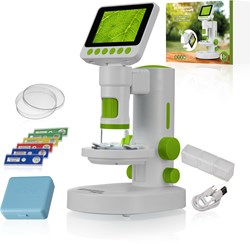 Bresser LCD Mikroskop für Kinder - digitale Handmikroskop 6+ Vergrößerung