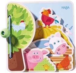Haba Holz Babybuch Bauernhoffreunde - Lernspielzeug für Babys