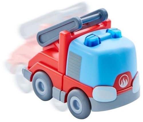 Haba Spielzeug Feuerwehrwagen - Leiterwagen - Kullerbü - rot-2