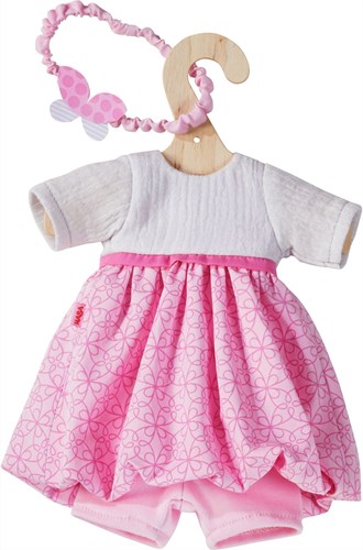Haba Puppenkleidung Traumkleid Set 30 cm - rosa - Babypuppen Zubehör