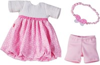 Haba Puppenkleidung Traumkleid Set 30 cm - rosa - Babypuppen Zubehör-3