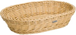 Westmark Saleen Brotkorb oval Kunststoff 32x23x7cm - beige Aufbewahrungskorb