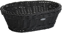 Westmark Brotkorb oval Kunststoff 26x19x8cm schwarz modernes Design