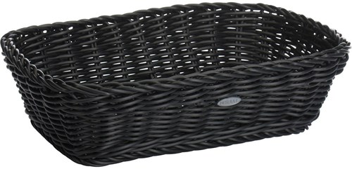 Westmark Brotkorb Kunststoff rechteckig schwarz 31x21x9cm Küche