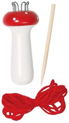 Goki Holz Strickpilz Set - kreatives Bastelspielzeug für Kinder