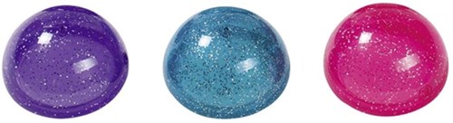 Goki Glitter Plopper Spielzeug Springplopper transparent