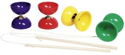 Goki Diabolo Spielzeug mit Holzgriffen und Schnur - Motorik