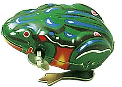 Goki Blechspielzeug - Springender Frosch - Retro Kinderspielzeug