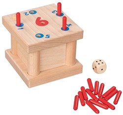 Goki Holz Würfelspiel Tricky 6 Familienspiel - Brettspiel