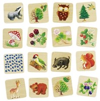 Goki Memory Spiel Waldtiere - Memo Spiel 32 Karten Karton-2