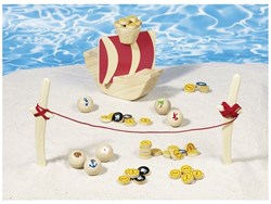 Goki Piratenspiel - Holz Geschicklichkeitsspiel Captain Koog für Kinder