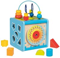 Goki Holz Aktivitätswürfel mit Spirale - Lernspielzeug für Kinder-2