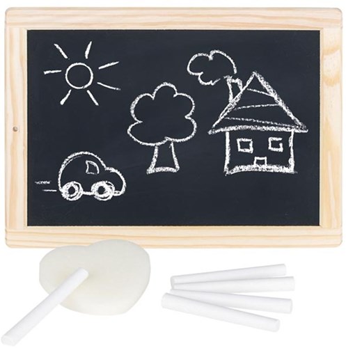 Goki Schultafel Holzrahmen 26x19 cm Kreidetafel Lernspielzeug