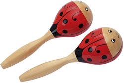 Goki Holzmaracas - Musikinstrument Marienkäfer 17 cm