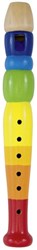 Goki Blockflöte Spielzeug Regenbogen 20 cm Musikinstrument Holz