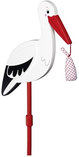 Goki Gartendekoration Storch mit Babytuch Holz Geschenk